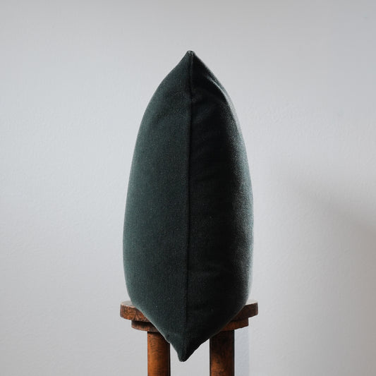 Olive Green Mohair Pillow 24x24