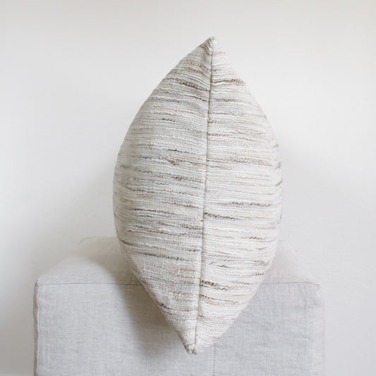 Striated Wool & Cotton Woven Blend Pillow Set of 2 - 20x36