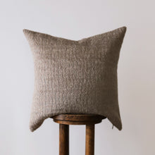 Load image into Gallery viewer, Brown Long Wool Pillow 22x22
