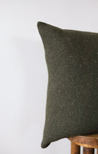 Load image into Gallery viewer, Vintage Army Green Wool Pillow 20x20
