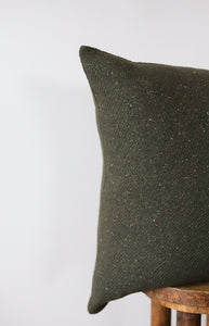 Vintage Army Green Wool Pillow 20x20