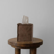 Load image into Gallery viewer, Cappuccino Brown Leather Single Tissue Box Cover
