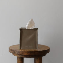 Load image into Gallery viewer, Mushroom Silver Brown Leather Single Tissue Box Cover
