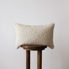 Load image into Gallery viewer, Off White Boucle Lumbar Pillow 12x18
