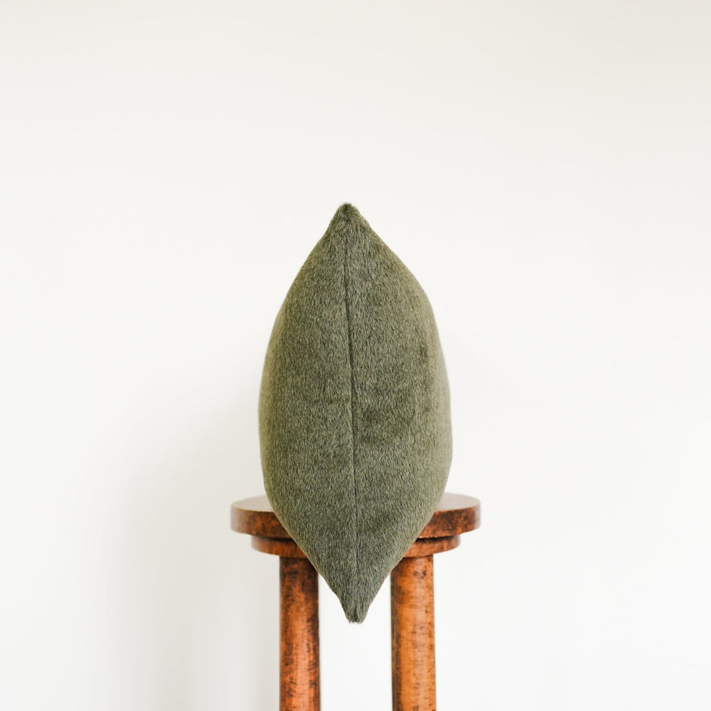 Forest Green Alpaca Lumbar Pillow 16x24