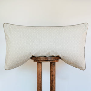 Cream Wool Geometric Pillow Set of 2 - 20x36