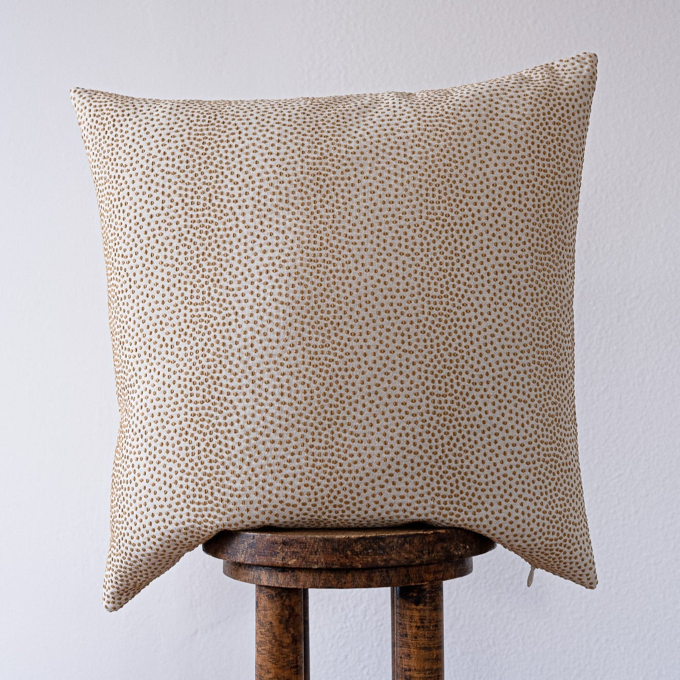 Gold Polka Dot Pillow 22x22