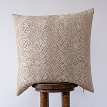 Load image into Gallery viewer, Gold Polka Dot Pillow 22x22
