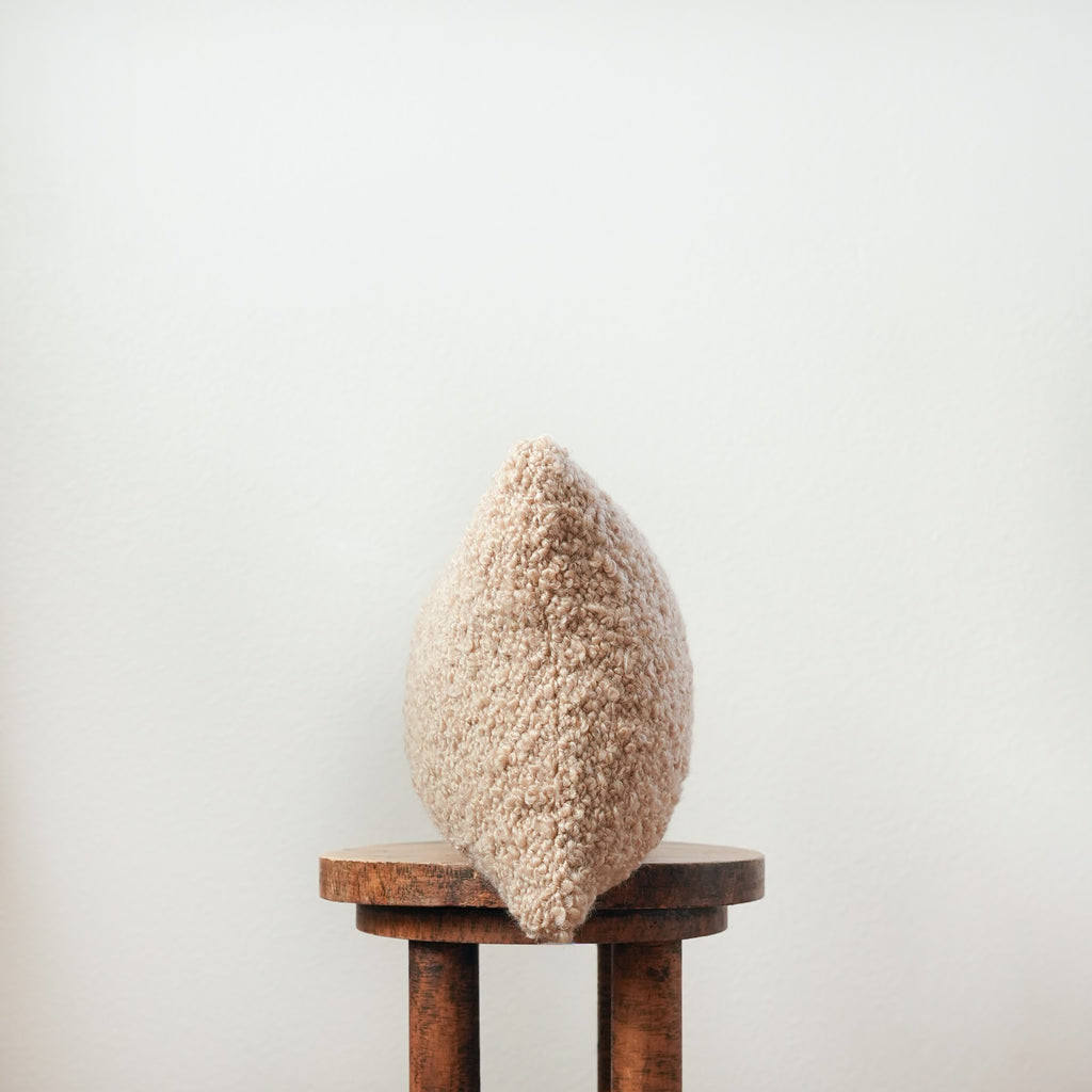 Camel Nubby Bouclé Lumbar 12x20