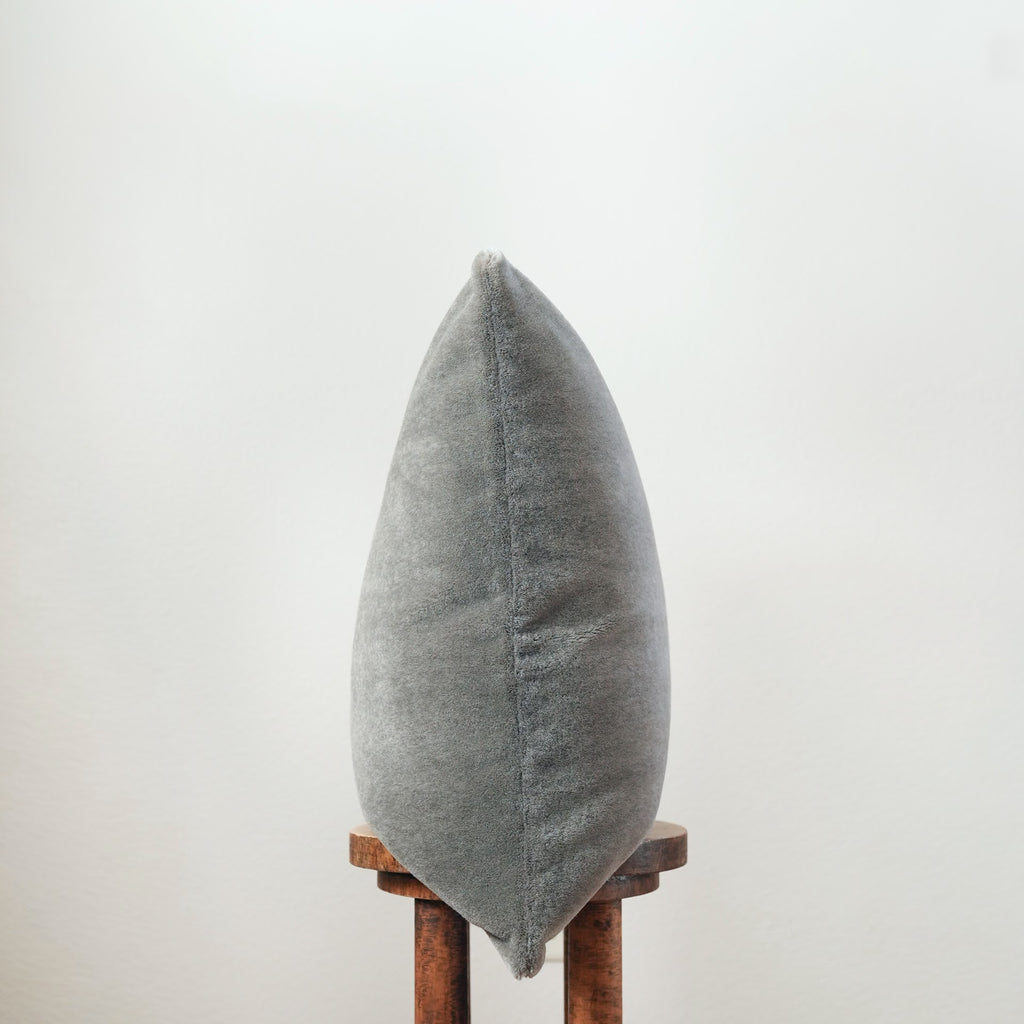 Grey-Green Mohair Pillow 22x22