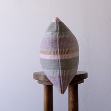 Load image into Gallery viewer, Pink, Grey and Rust Striped Wool Lumbar 14x22
