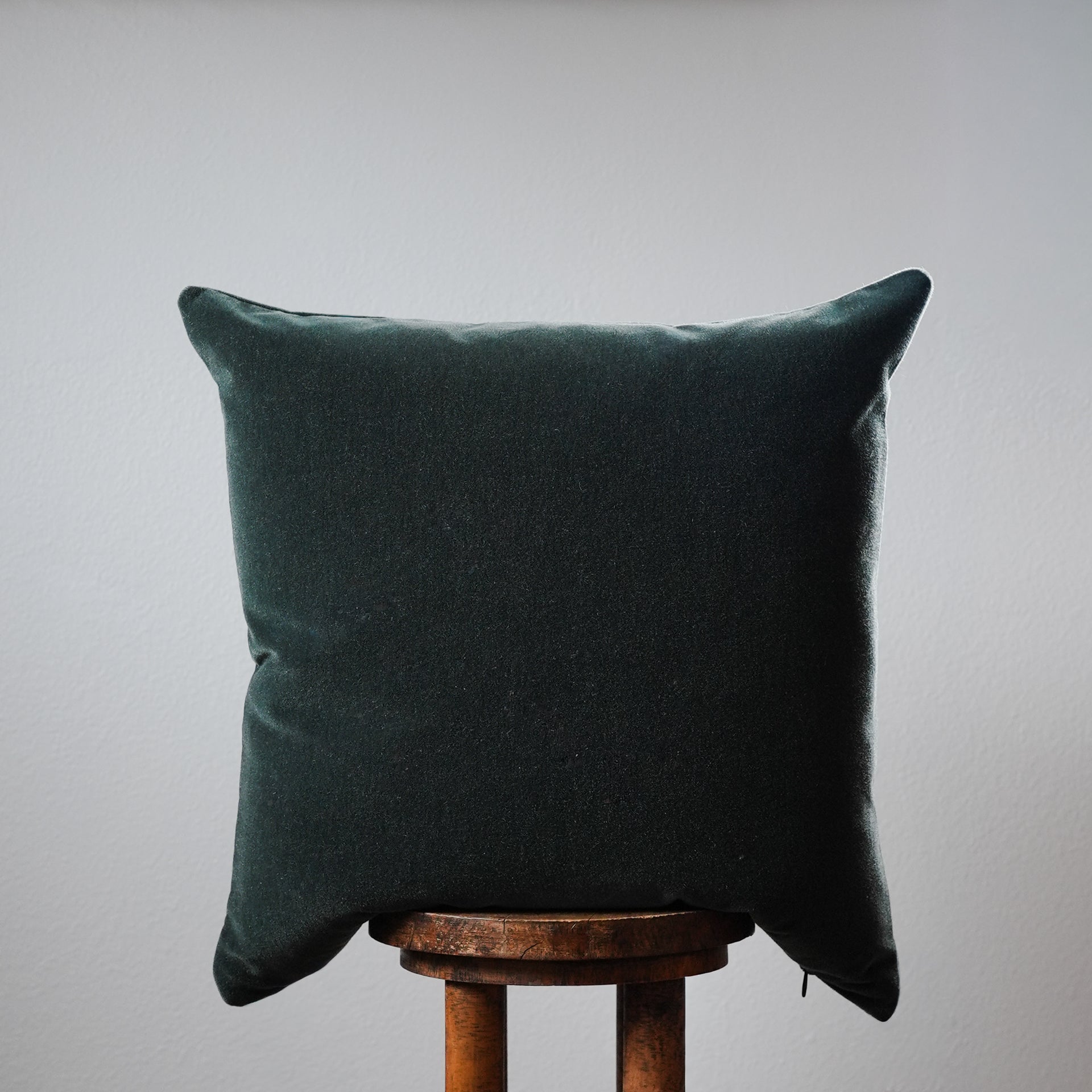 Olive Green Mohair Pillow 24x24