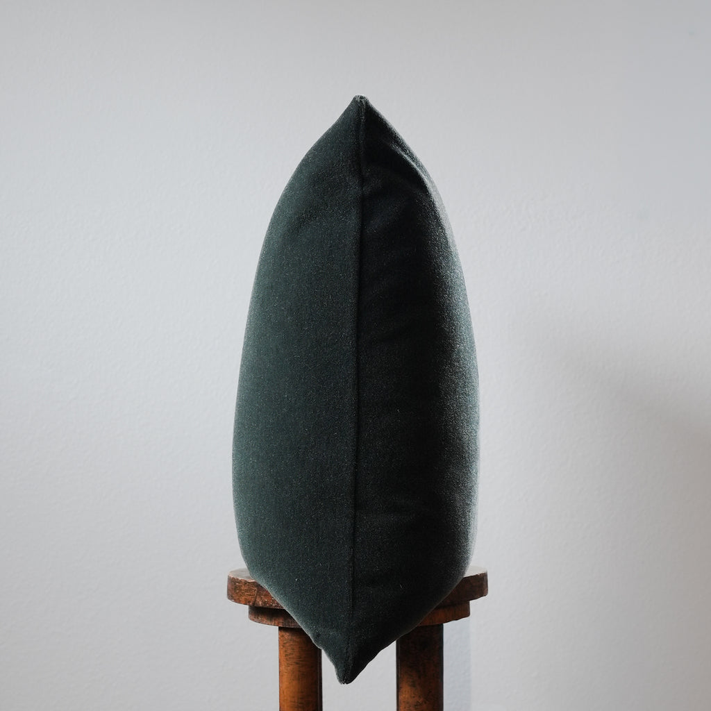 Olive Green Mohair Pillow 24x24