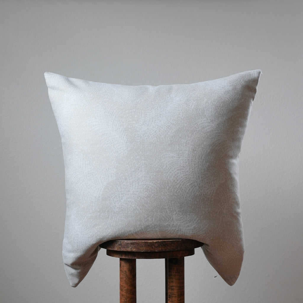 Cream, Grey, and Beige Feathered Wool Pillow Set of 3 - 26x26