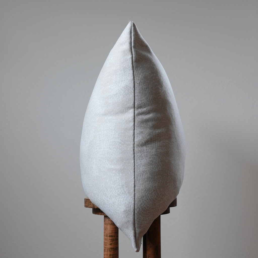 Cream, Grey, and Beige Feathered Wool Pillow Set of 3 - 26x26