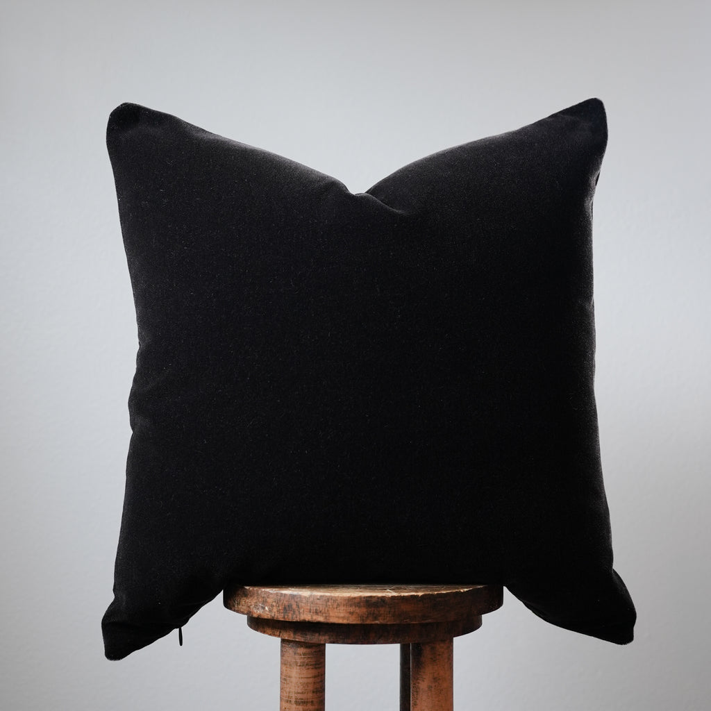 Dark Brown Plum Mohair Pillow Set of 2 - 26x26