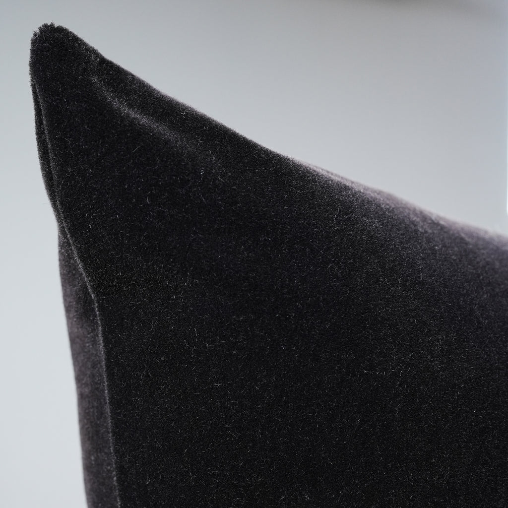 Dark Brown Plum Mohair Pillow Set of 2 - 26x26