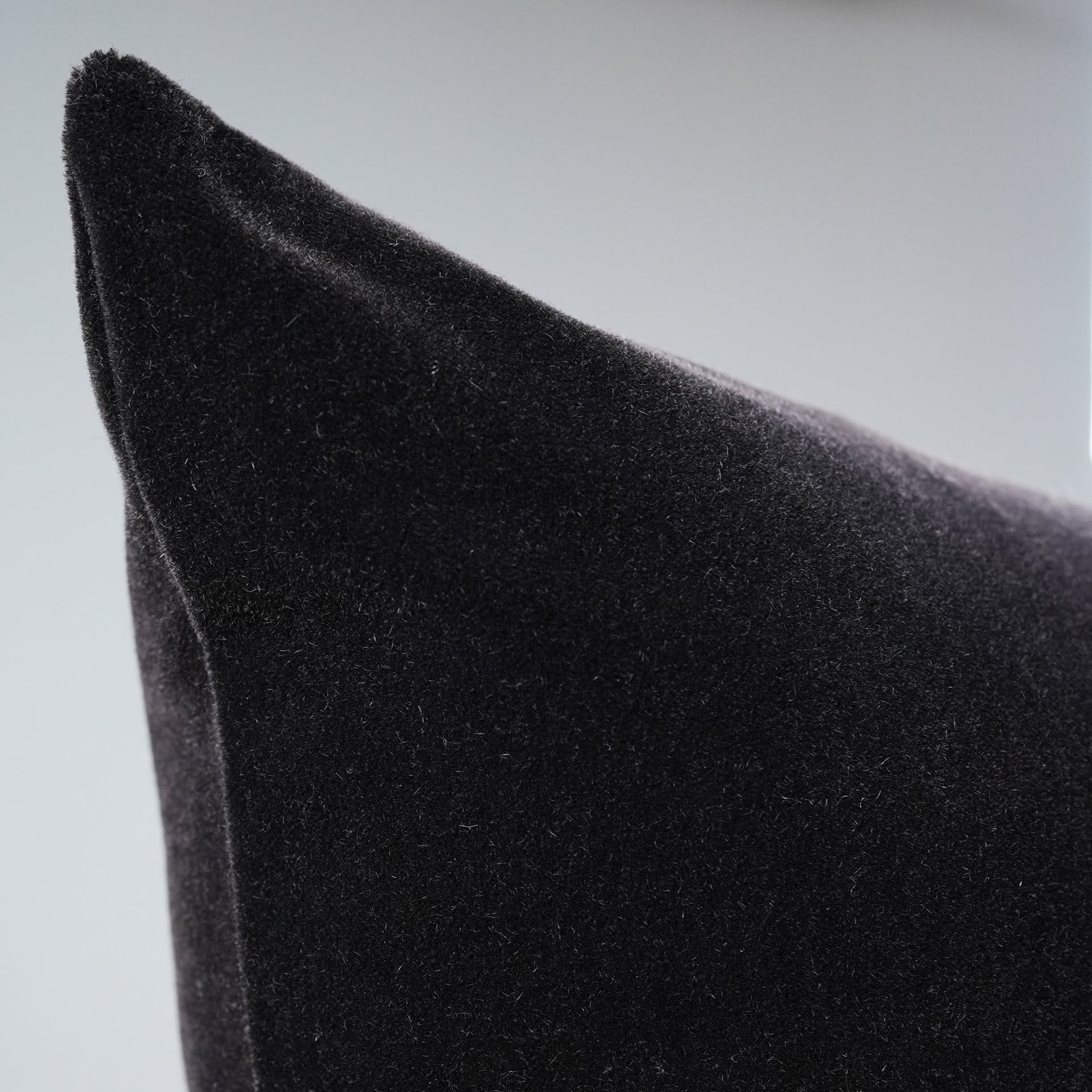 Dark Brown Plum Mohair Pillow Set of 2 - 26x26