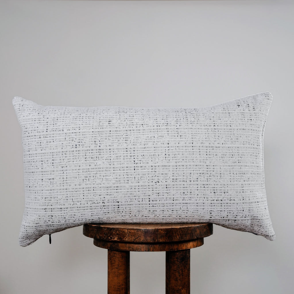 Cream with Shades of Grey Woven Lumbar 14x24