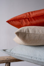 Load image into Gallery viewer, Red Orange Ribbed Velvet Pillow 20x20
