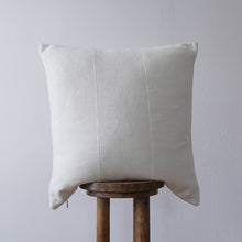 Load image into Gallery viewer, Cream Stitched Vertical Stripes Pillow 24x24
