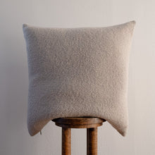 Load image into Gallery viewer, Taupe with Grey Nubby Wool Pillow 24x24
