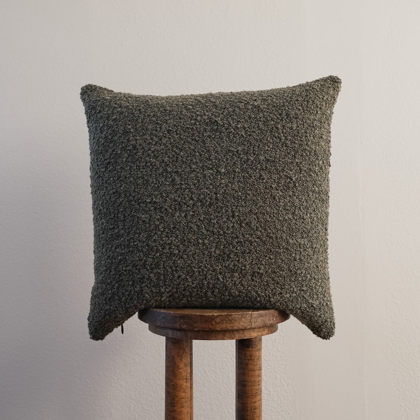 Forest Green Wool and Jute Blend 20x20