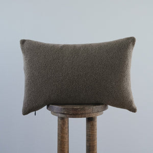 Brown Alpaca Lumbar Pillow 14x22