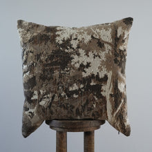 Load image into Gallery viewer, Brown, Orange and Blue Textured Pillow 24x24
