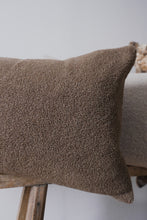 Load image into Gallery viewer, Brown Alpaca Lumbar Pillow 14x22
