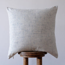 Load image into Gallery viewer, Navy &amp; Tan Woven Pillow 22x22
