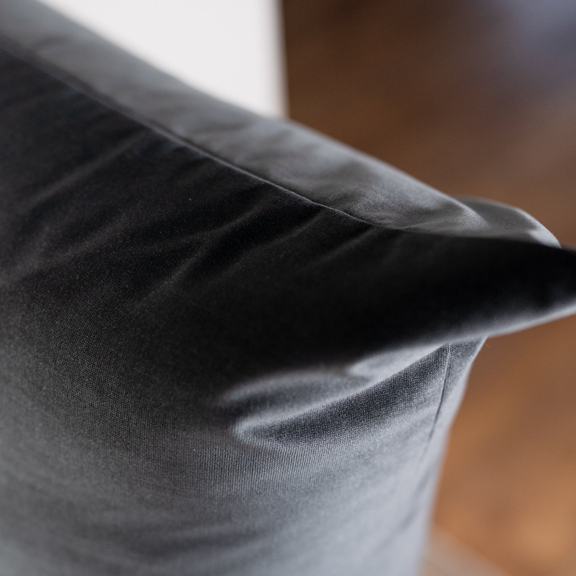 Charcoal Grey Velvet Pillow Set of 2 - 26x26