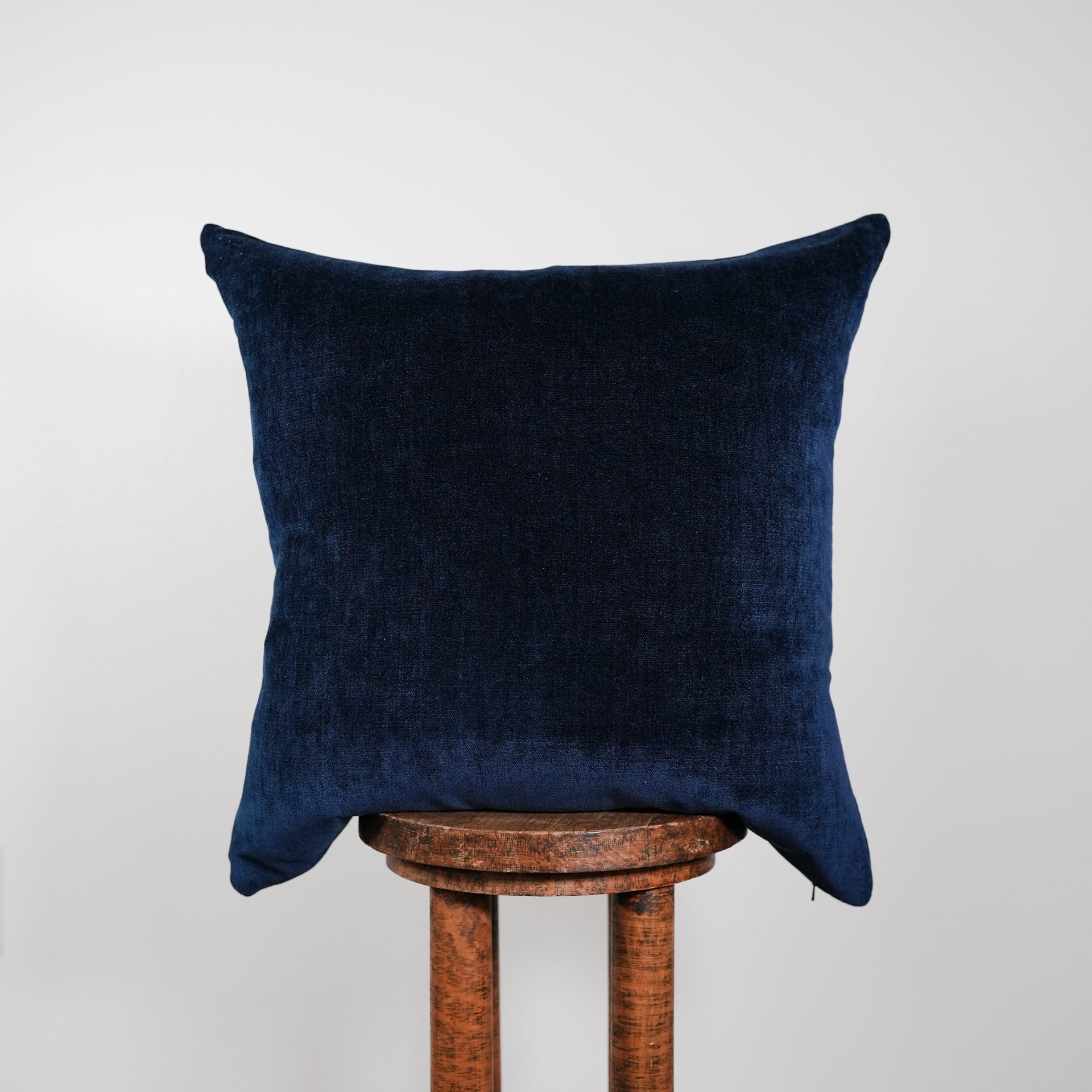 Deep Navy Blue Velvet Pillow 24x24
