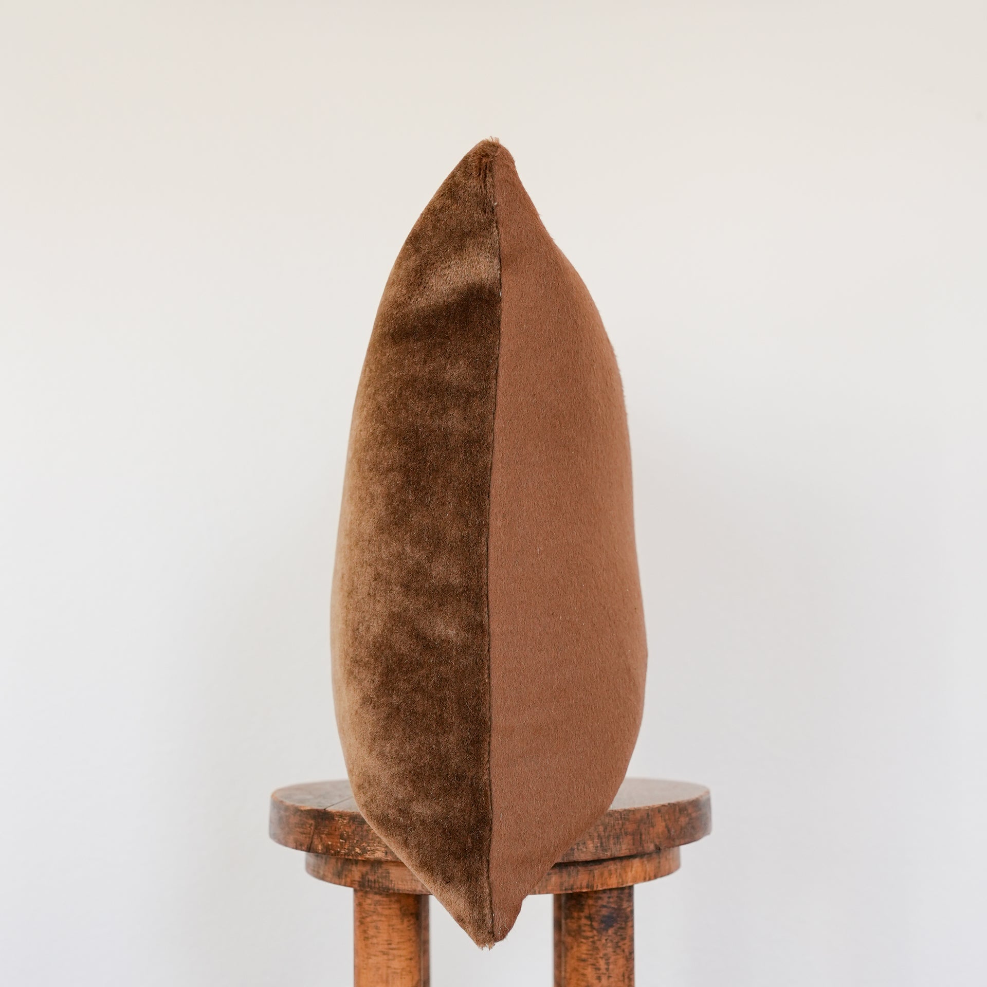 Golden Brown Mohair with Golden Alpaca Pillow 18x18