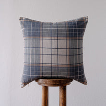 Load image into Gallery viewer, Green, Blue &amp; Orange Plaid Pillow 22x22
