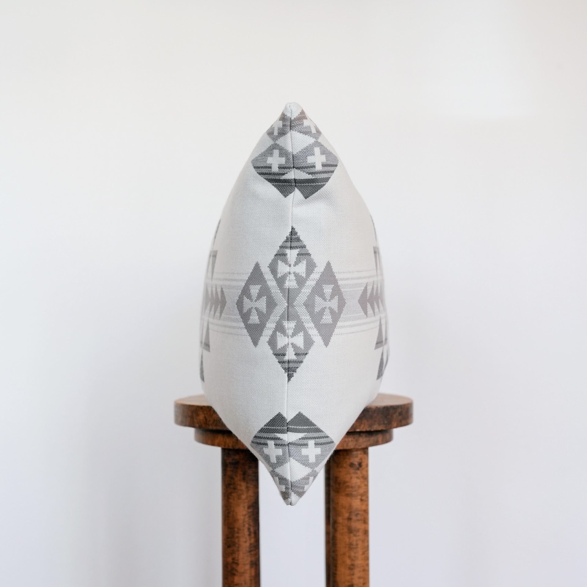 Southwestern Geometric Wool and Cotton Lumbar Pillow 16x24