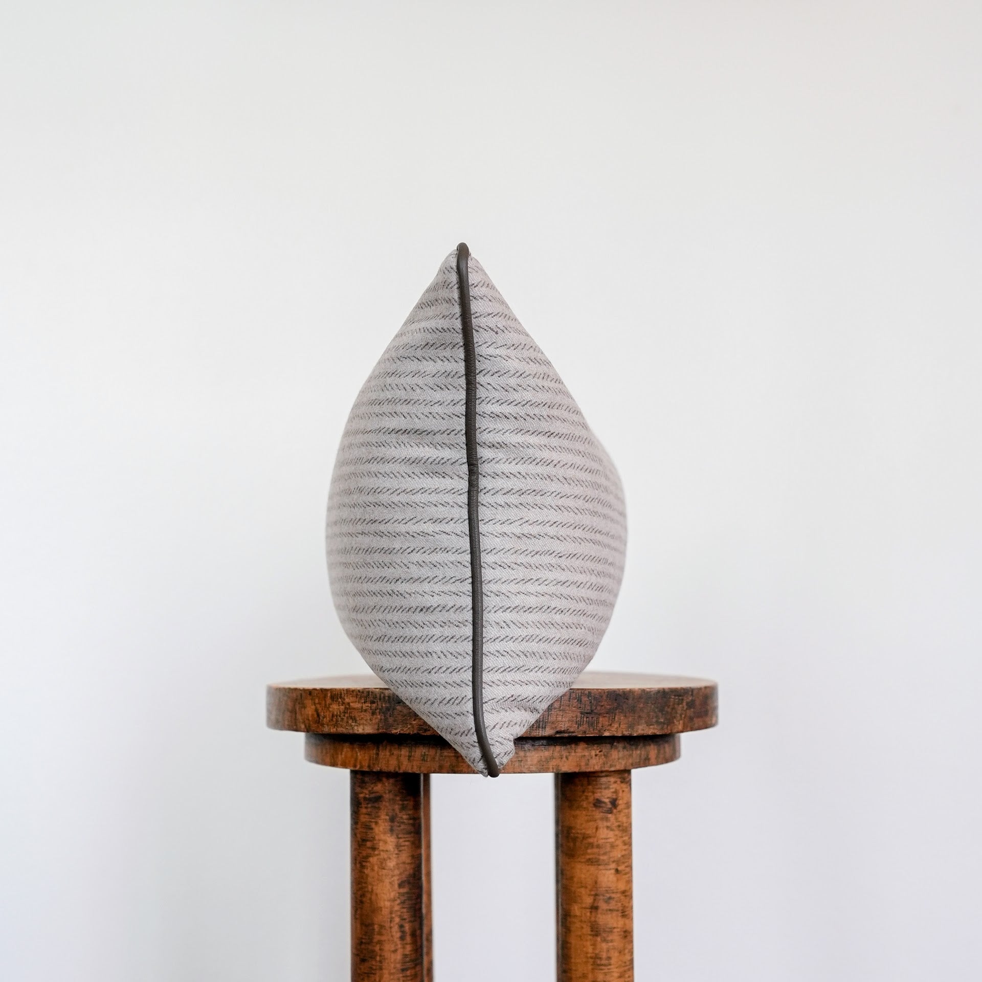 Beige and Brown Dashing Stripe Lumbar Pillow 12x18