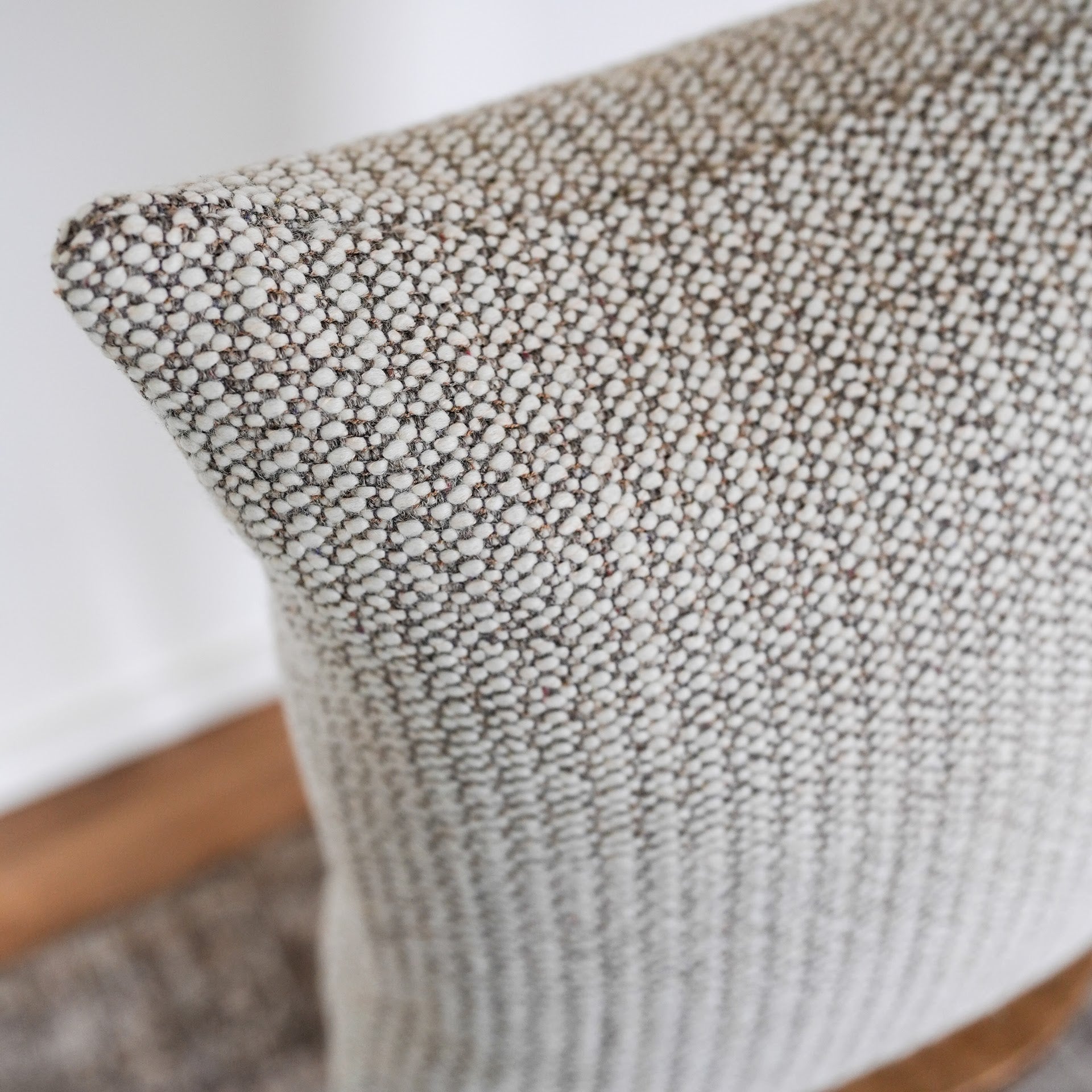 Adalette Cream Woven Wool Pillow 22x22