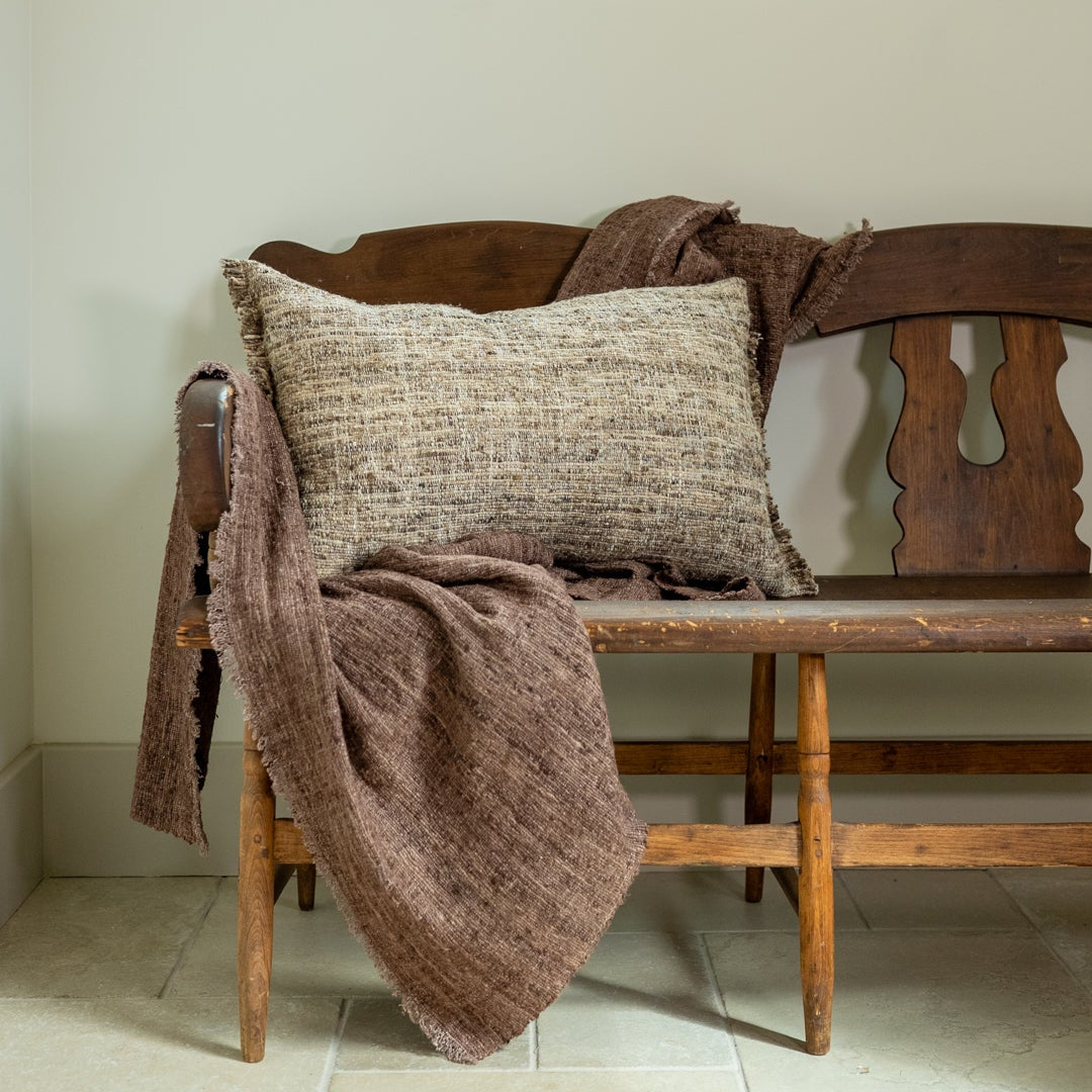 Natural Wild Silk Lumbar 17x26