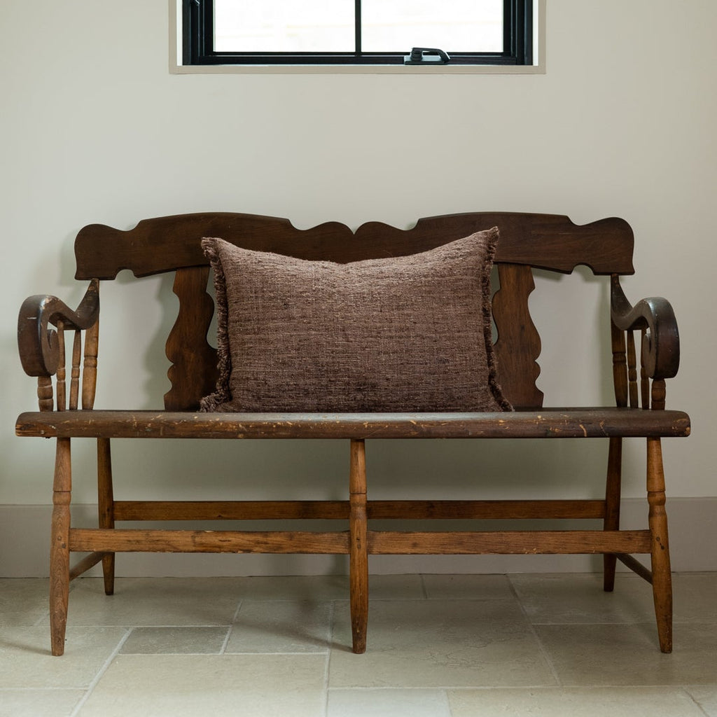 Chocolate Wild Silk Lumbar 17x26