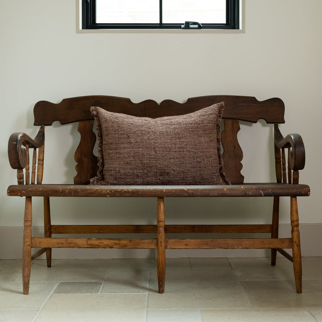 Chocolate Wild Silk Lumbar 17x26