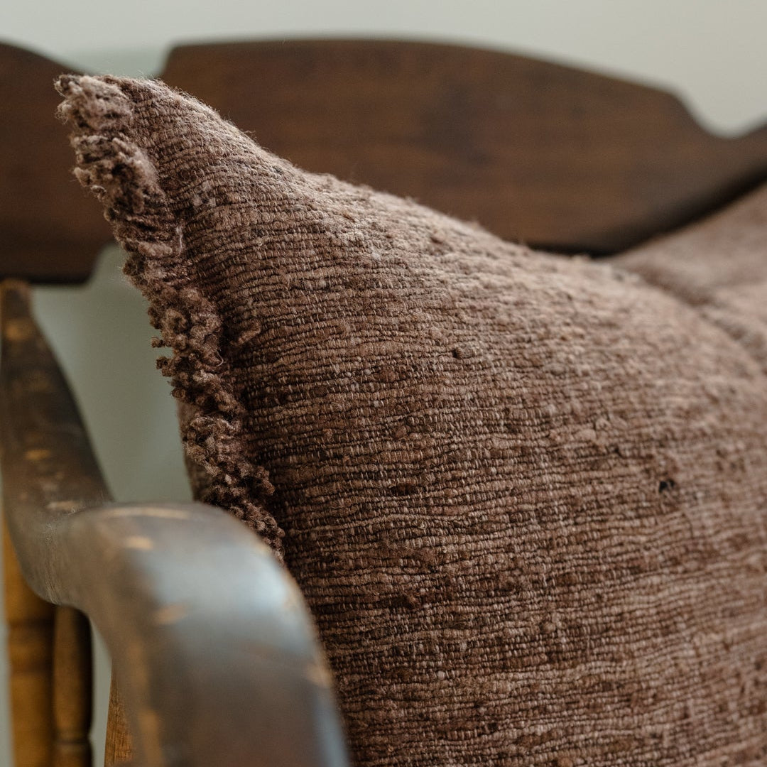 Chocolate Wild Silk Lumbar 17x26