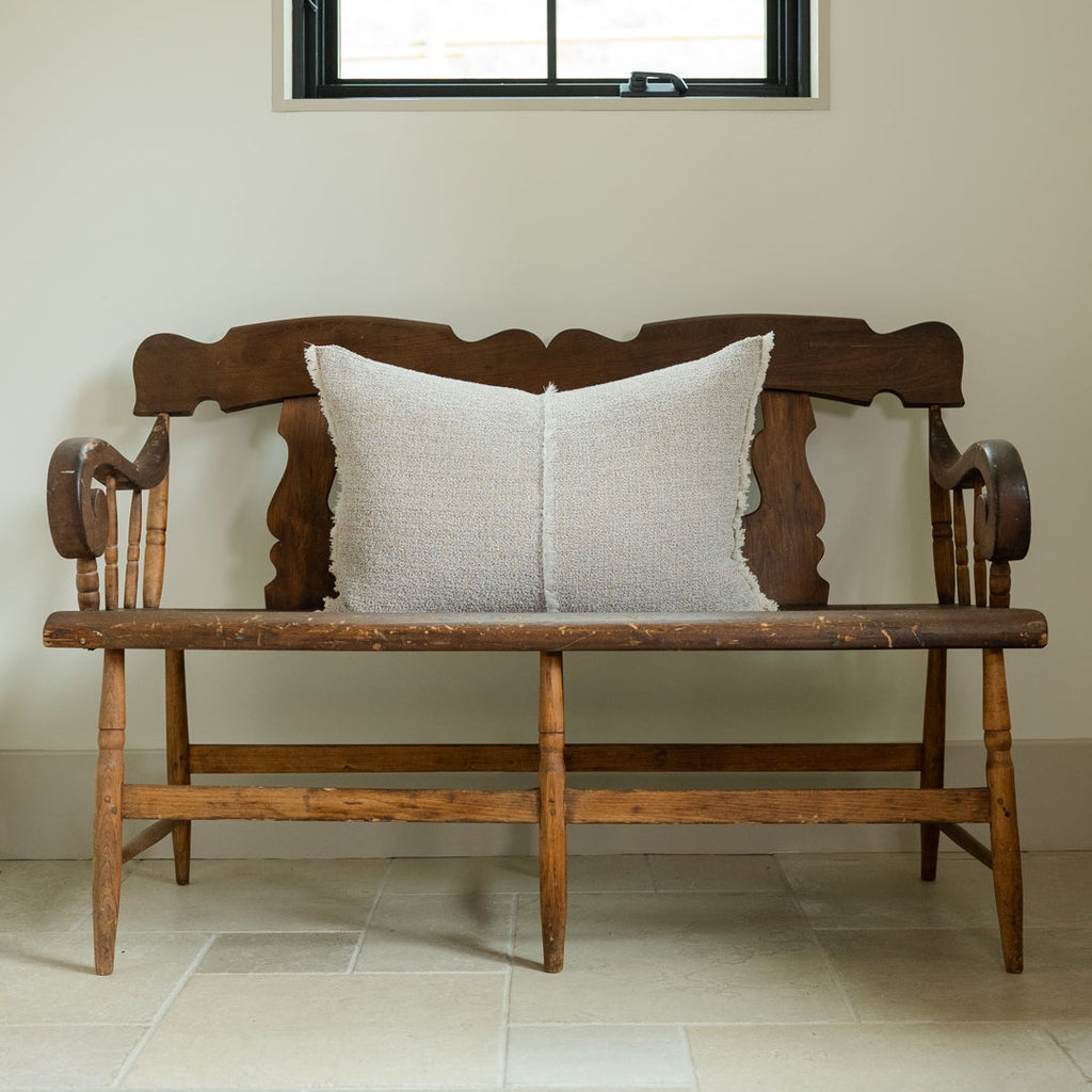 Italian Cream / Brown Melange Lumbar 18x26
