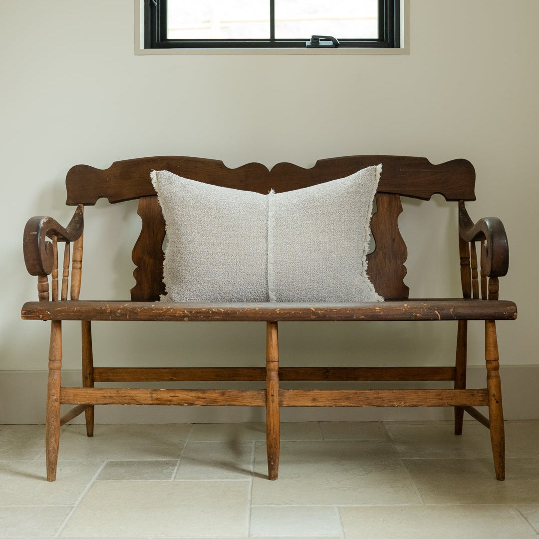 Italian Cream / Brown Melange Lumbar 18x26