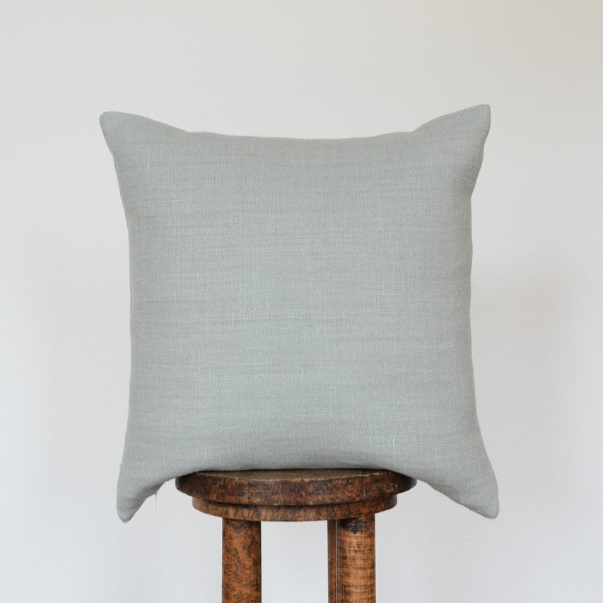 Light Turquoise Linen Pillow 20x20