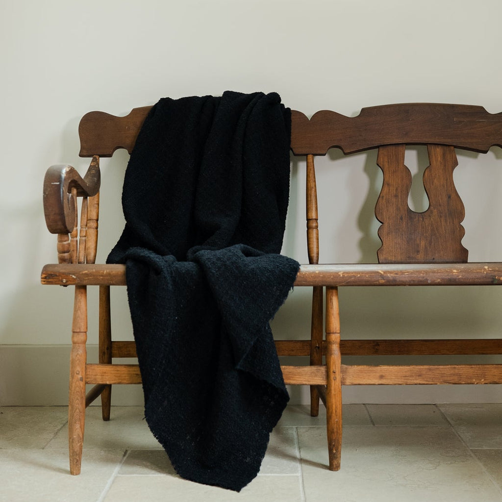 Black Remnants of Chanel Half Blanket 59x99