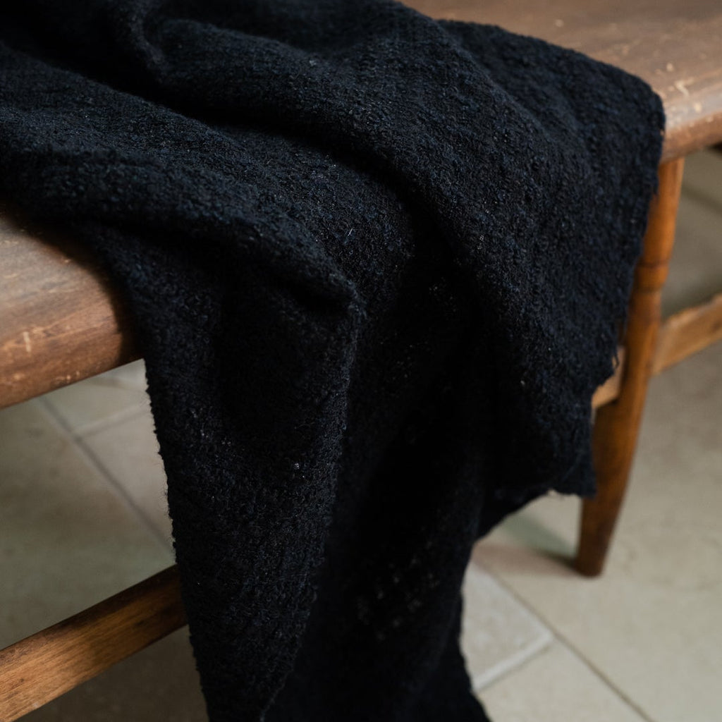 Black Remnants of Chanel Half Blanket 59x99
