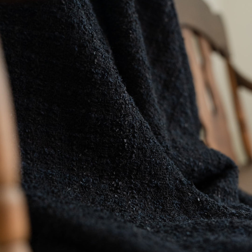 Black Remnants of Chanel Half Blanket 59x99
