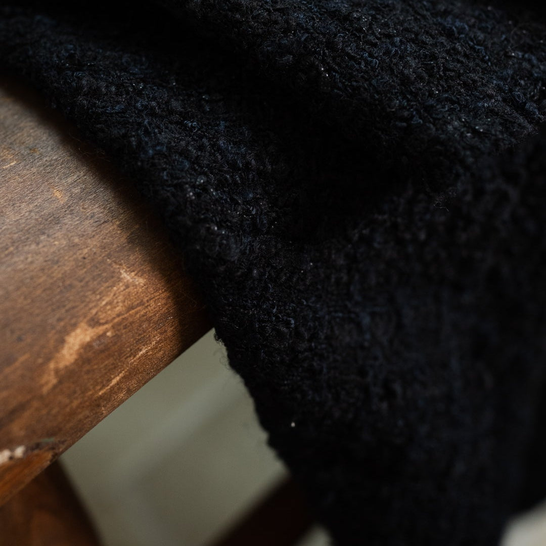 Black Remnants of Chanel Half Blanket 59x99