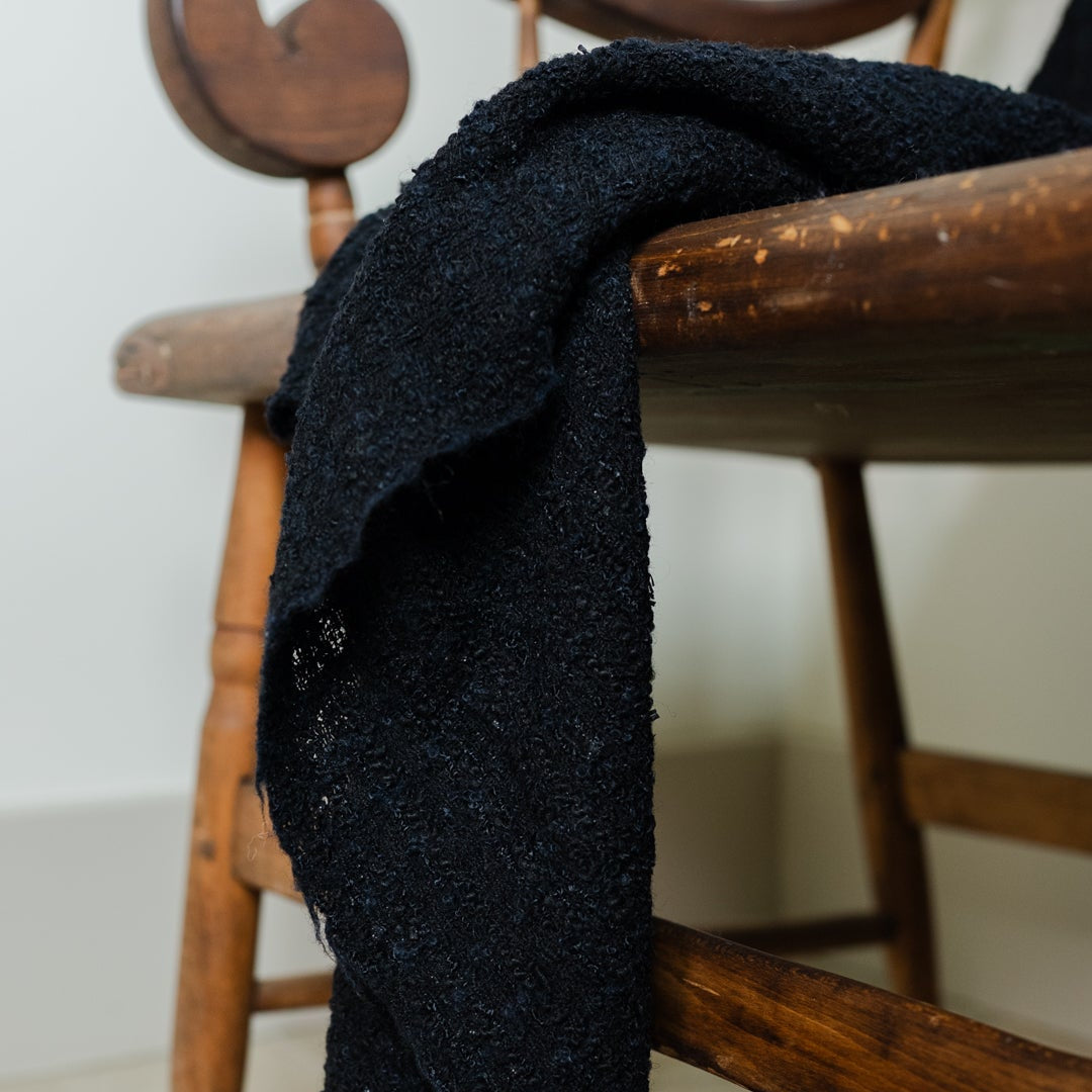 Black Remnants of Chanel Half Blanket 59x99